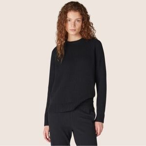 BNWT Loro Piana Parksville Crew Neck Baby Cashmere Black Sweater Small